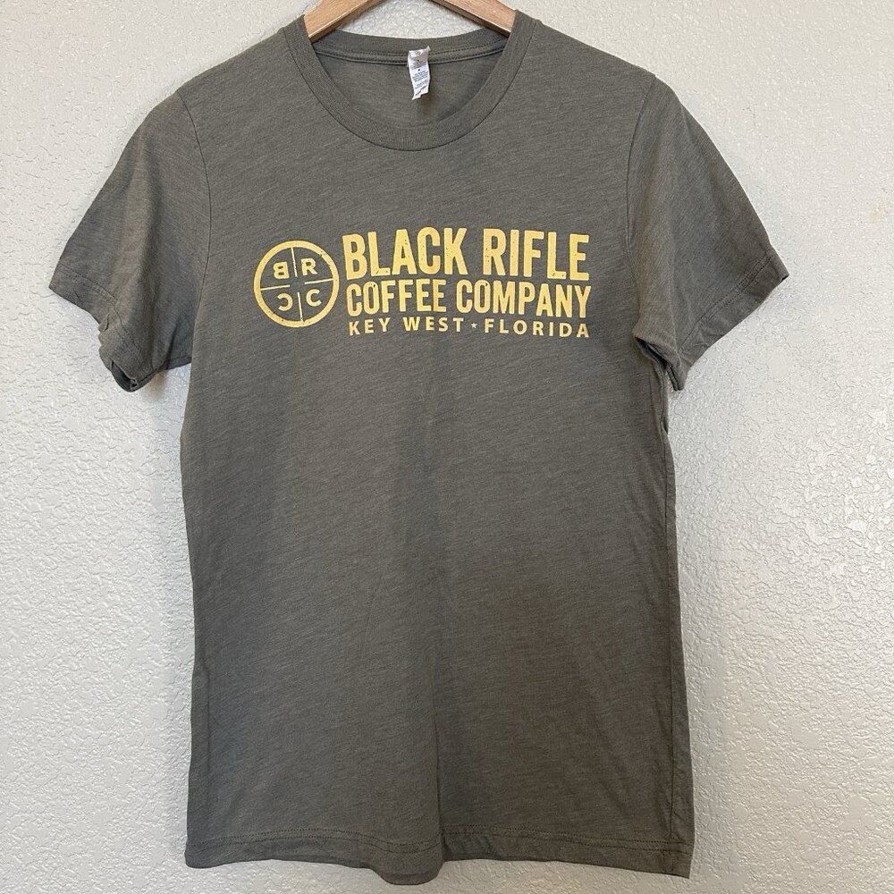 Black Rifle Coffee Company T-shirt Key West Florida casual olive army green med